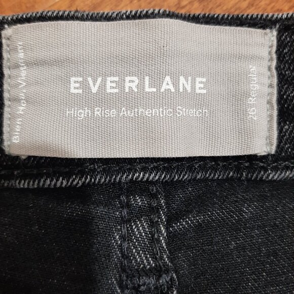 Everlane high rise button fly black skinny jeans - Picture 9 of 11